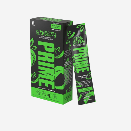 Prime Hydration + Electrolyte Drink Mix Sticks Glowberry