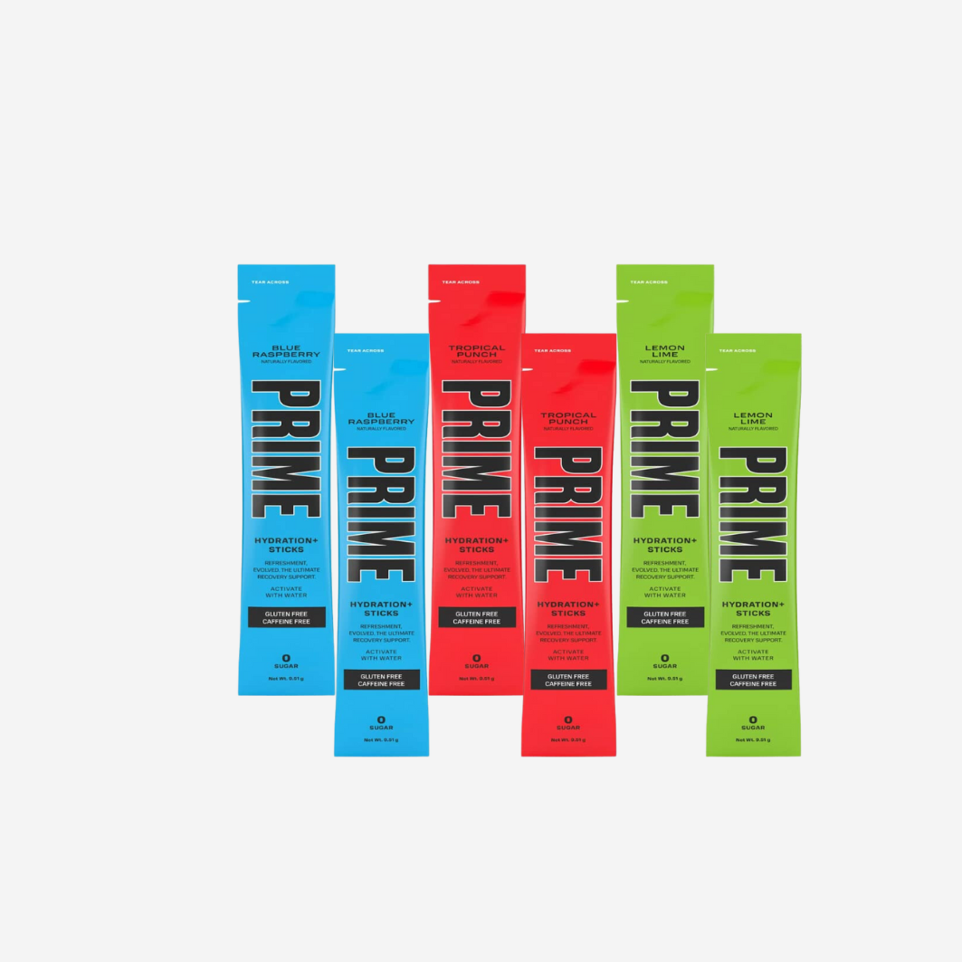 Prime Hydration + Electrolyte Drink Mix Sticks Glowberry