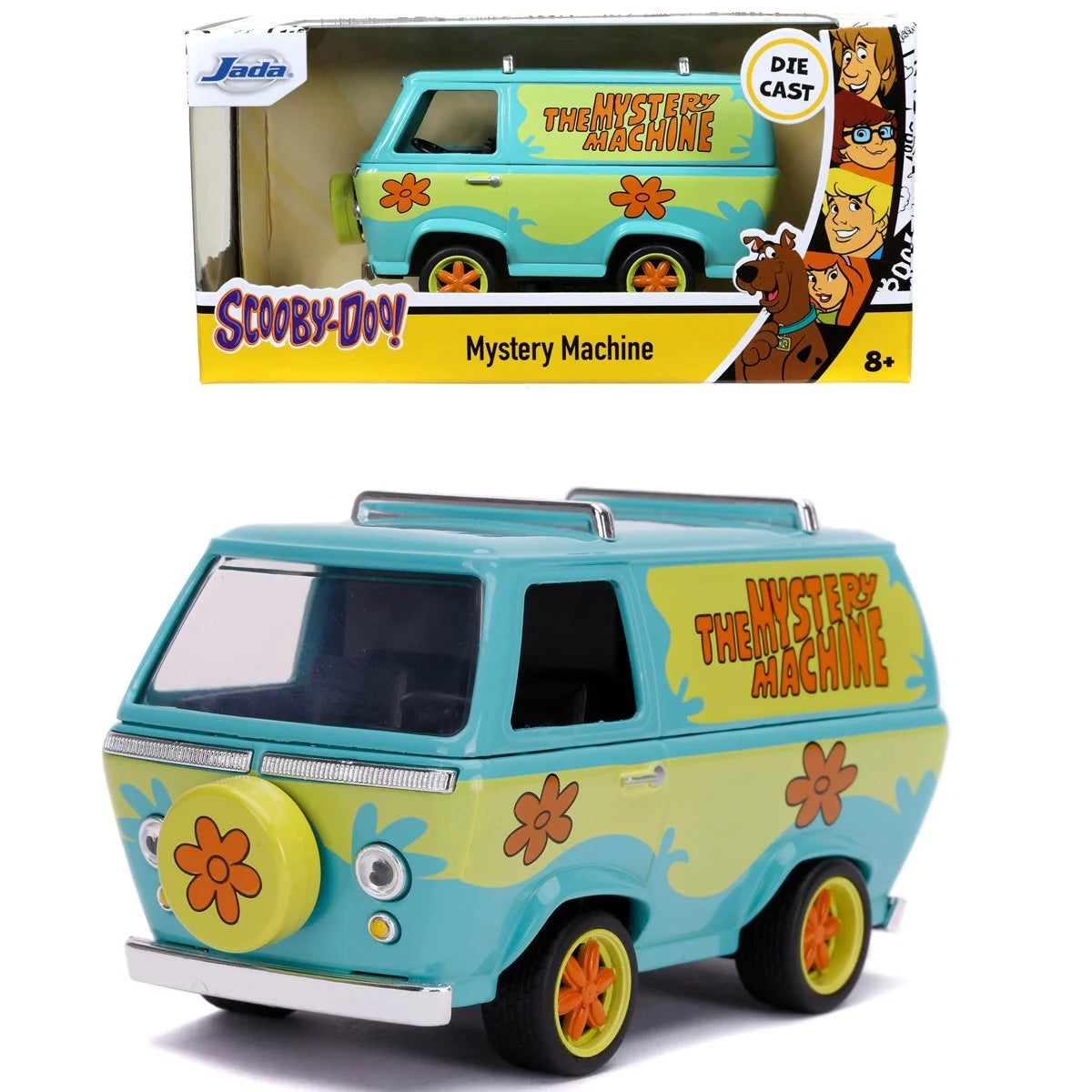 Jada Toys 1:32 Scooby-Doo Mystery Machine Die-Cast Car, Toys for Kids and Adults