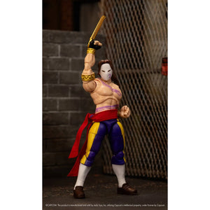 Jada Toys Street Fighter II Vega (Wave 4) Action Figure 1:12 Scale, 6" Tall, Interchangeable Heads, Hands & Claw Accessories