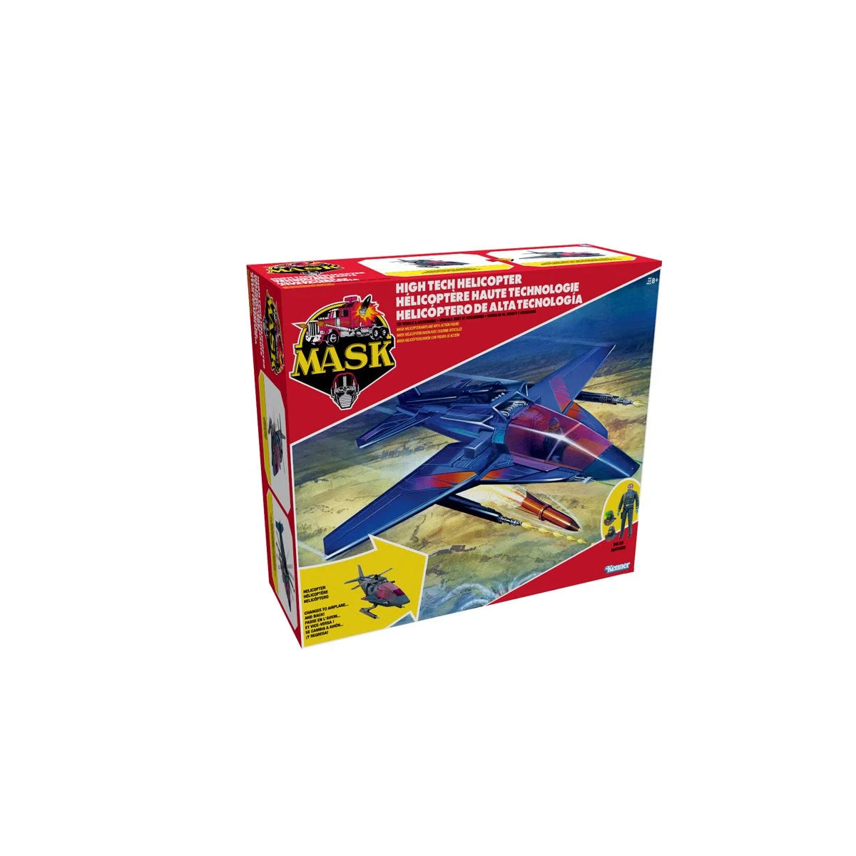 M.A.S.K. High Tech Helicopter with Miles “Wolf” Mayhem Action Figure