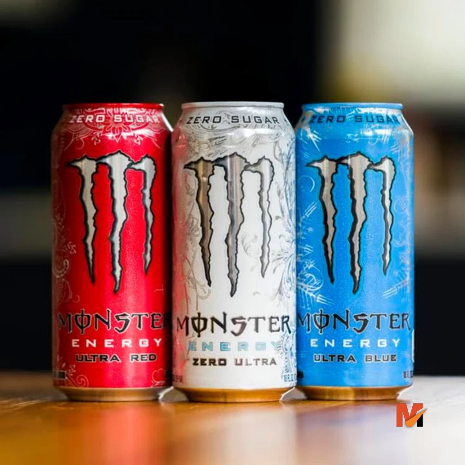 Monster Energy Ultra 3 Flavor Variety Pack, Zero Ultra, Ultra Red, Ultra Blue, Sugar Free Energy Drink, 16 Ounce (Pack of 12)