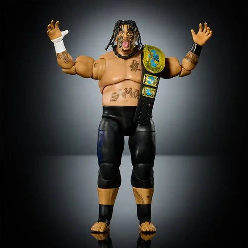 Mattel WWE Ultimate Edition Action Figure & Accessories Set Umaga 6-inch Collectible with Swappable Heads & Hands, 30 Articulation Points
