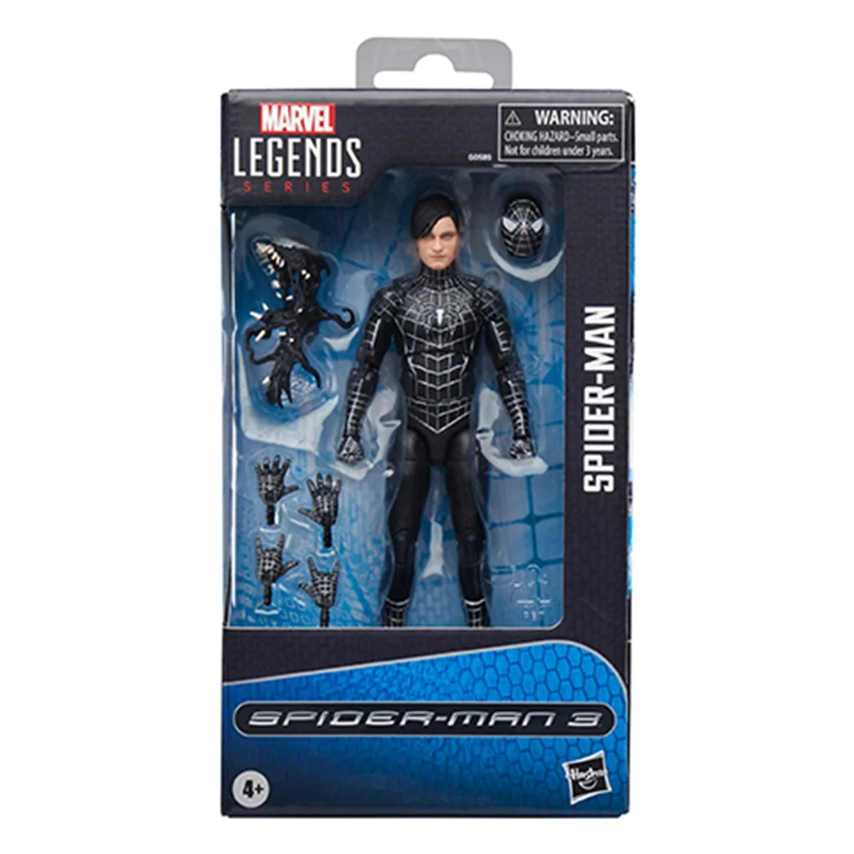 Marvel Legends Series Spider-Man, Spider-Man 3 Collectible 6 Inch Action Figure with Symbiote Accessories