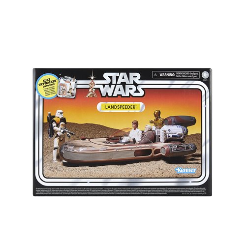 Star Wars The Vintage Collection, Landspeeder Vehicle with 3.75-Inch Luke Skywalker Figure, Star Wars : A New Hope