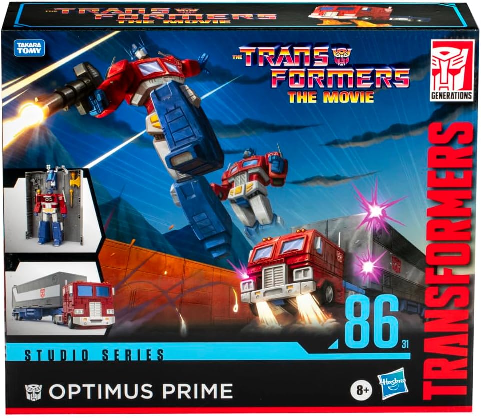 Transformers Toys Studio Series Commander Class The The Movie 86-31 Optimus Prime Toy, 7-inch, Action Figure for Boys and Girls Ages 8 and Up