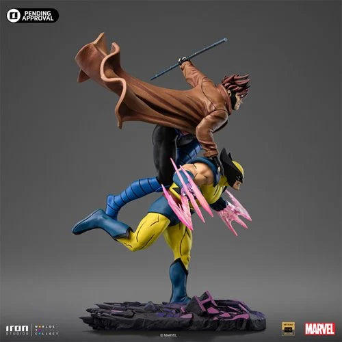 X-Men '97 Gambit and Wolverine 1:10 Deluxe Art Scale Limited Edition Statue