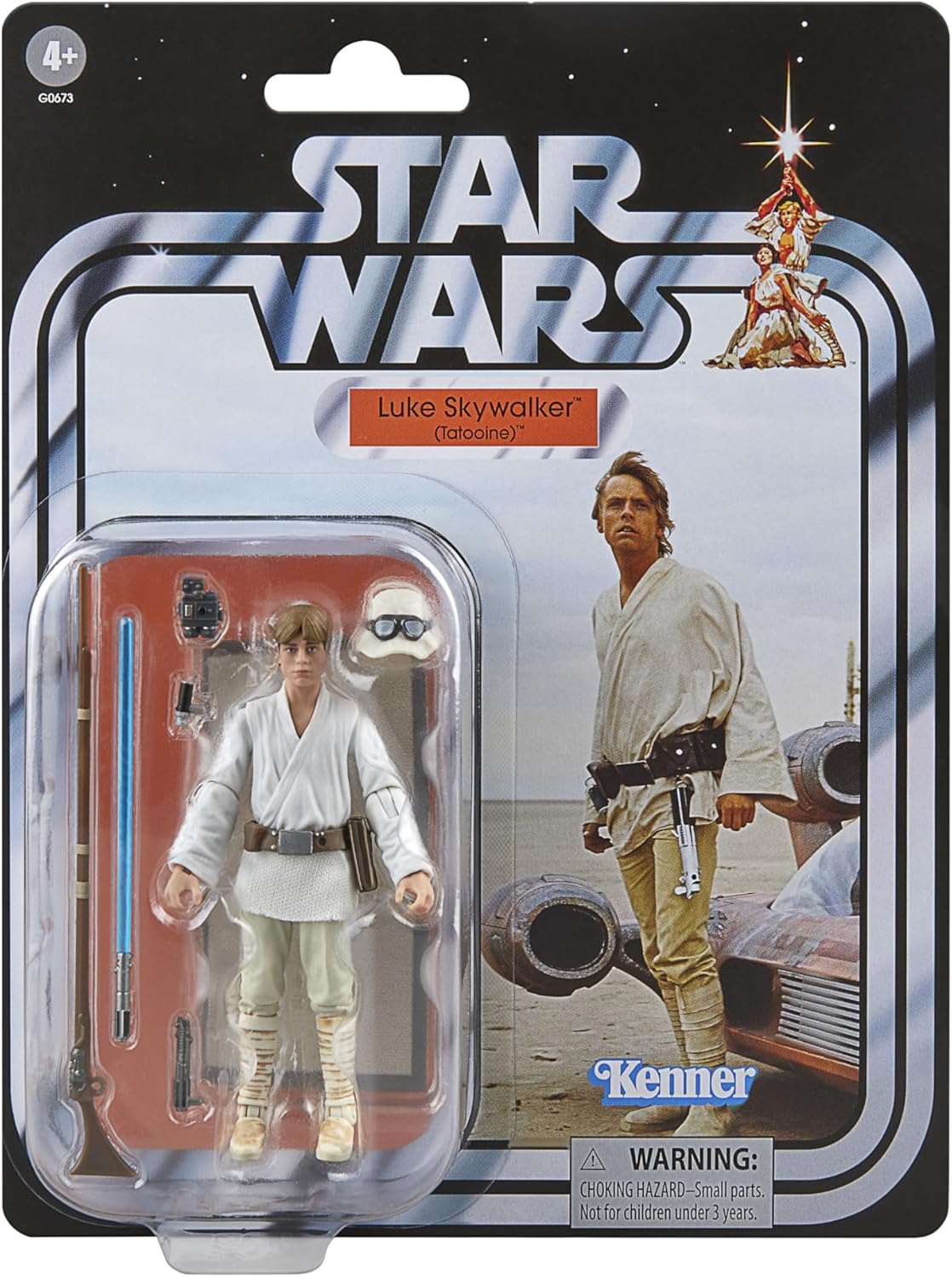 Star Wars The Vintage Collection, Landspeeder Vehicle with 3.75-Inch Luke Skywalker Figure, Star Wars : A New Hope
