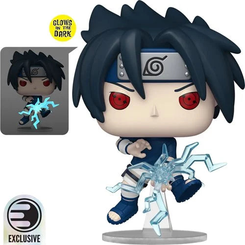 Funko Pop! Animation: Naruto Shippuden - Sasuke Uchiha Entertainment Earth Special Glow in The Dark Exclusive 