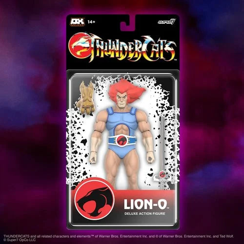 Super7 Deluxe Thundercats Lion-O - 7" Thundercats Action Figure with Accessories Classic Cartoon Collectibles and Retro Toys
