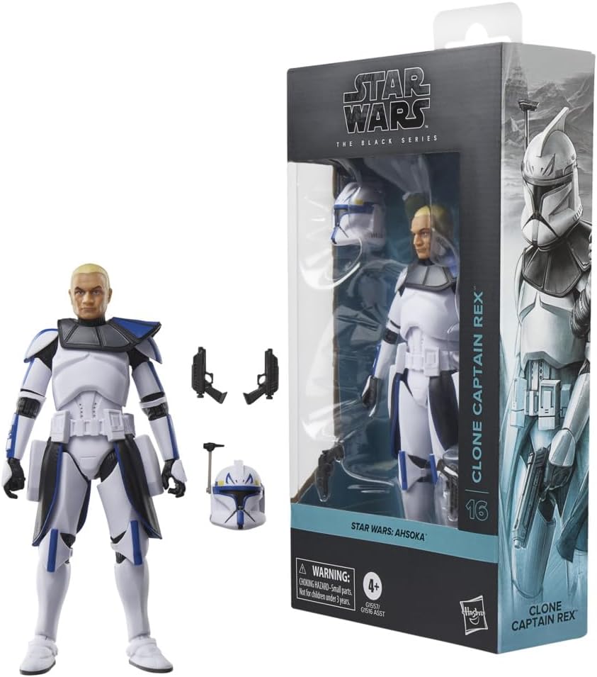 STAR WARS The Black Series Clone Captain Rex, Ahsoka Premium Collectible 6 Inch Action Figure