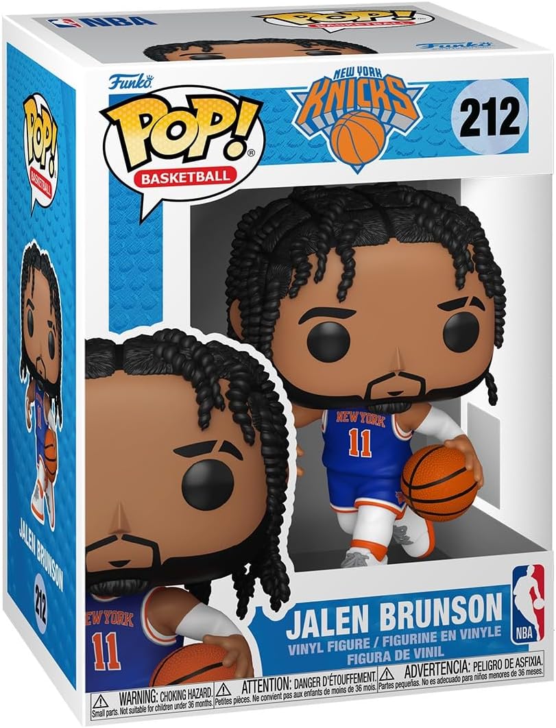 Funko Pop! NBA: New York Knicks - Jalen Brunson - NBA Players - Collectable Vinyl Figure - Gift Idea - Official Merchandise - Toys for Kids & Adults - Sports Fans - for Collectors and Display