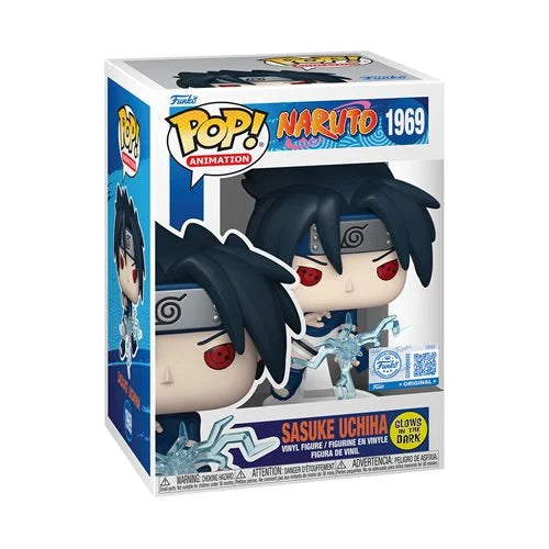Funko Pop! Animation: Naruto Shippuden - Sasuke Uchiha Entertainment Earth Special Glow in The Dark Exclusive 