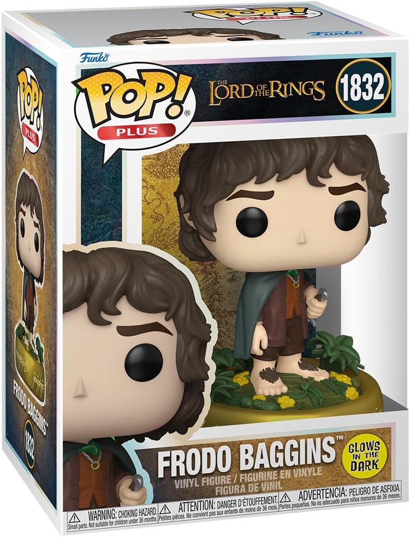 Funko Pop! Plus: The Lord of The Rings - Frodo Baggins - Glow in The Dark - Collectable Vinyl Figure - Gift Idea - Official Merchandise - Toys for Kids & Adults - TV Fans