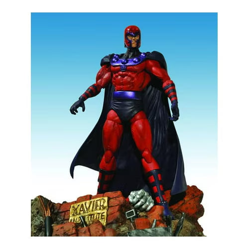 Diamond Select Toys Marvel Select Magneto, Plastic Made, 16 Points of Articulation, and Gabriel Marquez Sculpted 7-Inch Action Figure