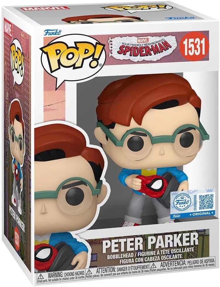 Funko Pop! Vinyl Figure, Spider-Man Peter Parker 