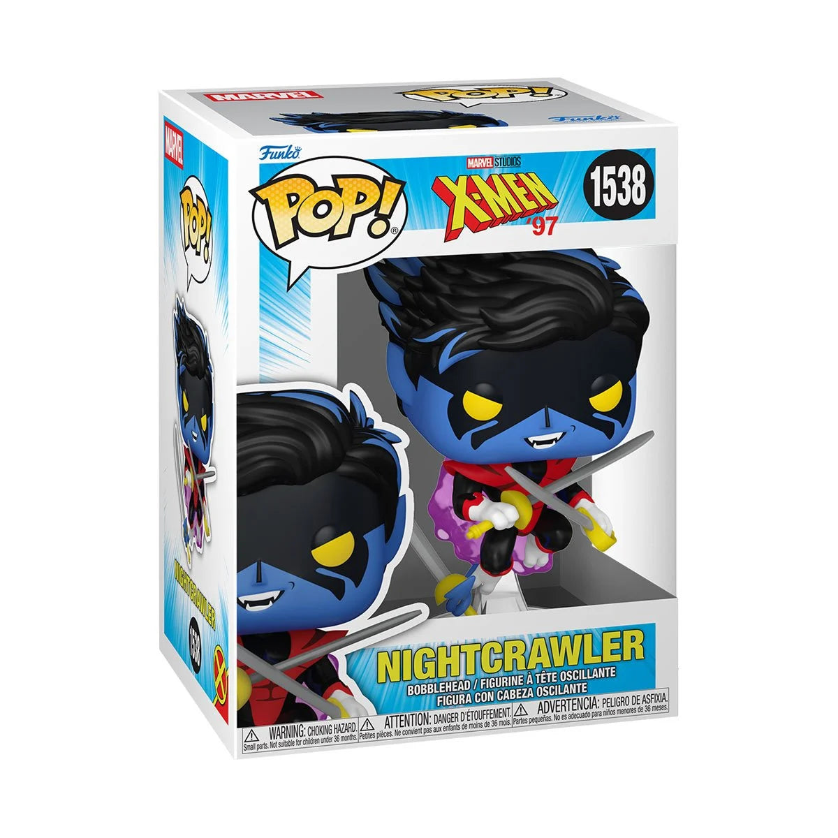 Funko Pop! Marvel: X-Men'97 - Nightcrawler - Collectable Vinyl Figure - Gift Idea - Official Merchandise - Toys for Kids & Adults - Comic Books Fans - Model Figure for Collectors and Display
